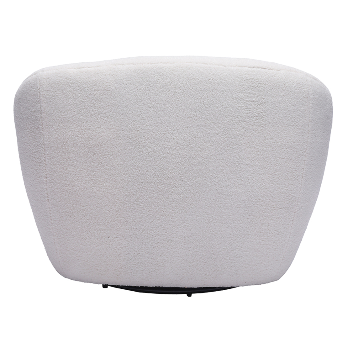 OVO ARMCHAIR SWIVEL FABRIC WHITE METAL E1 PRC