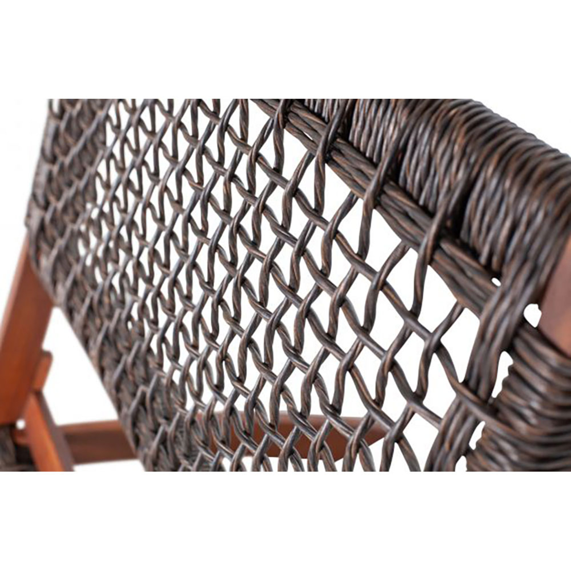 MESH CHAIR FOLDING HIGH DENSITY POLYETHYLENE BROWN ANTIQUE WALNUT 78x60xH72,5cm VN