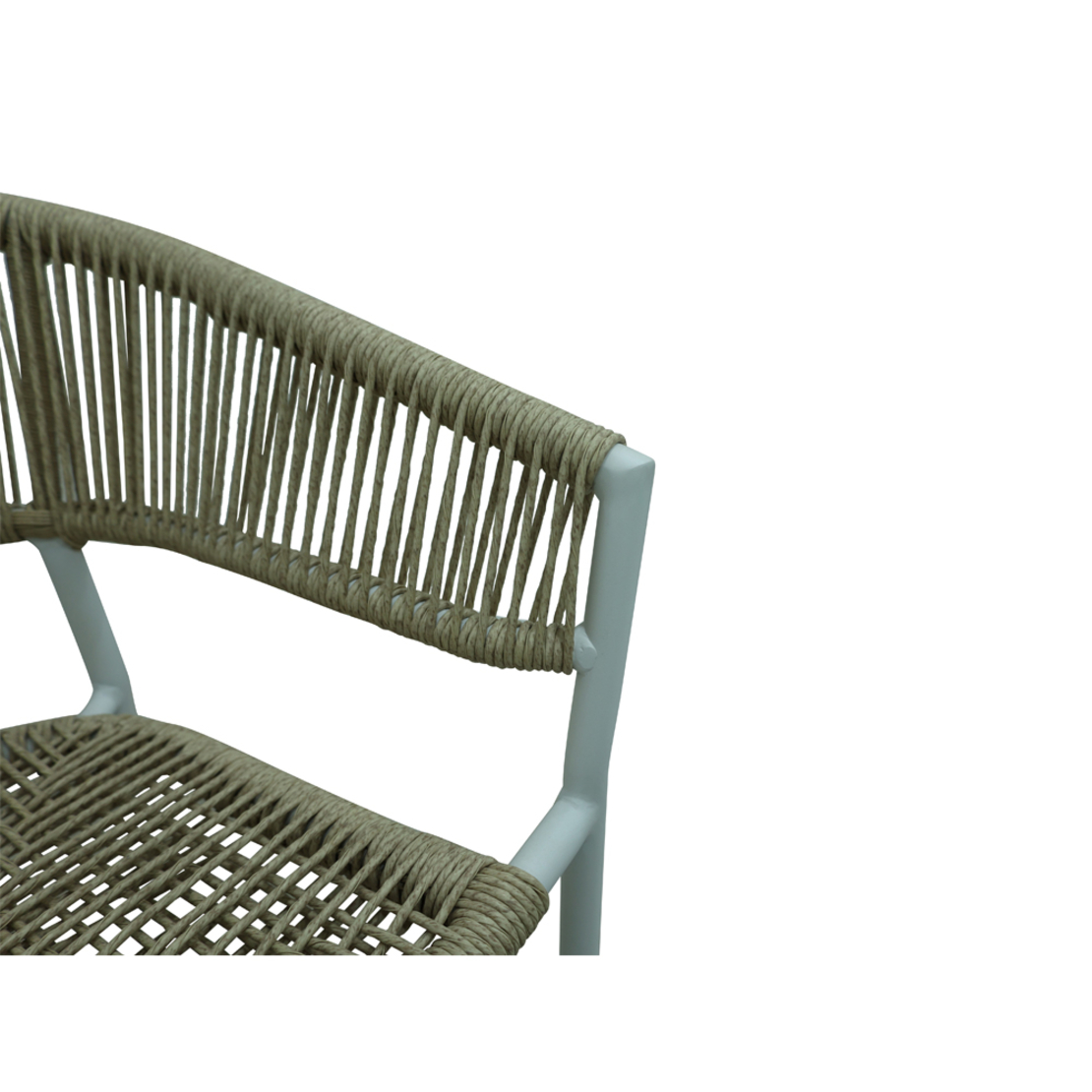 BREEZE CHAIR ALUMINIUM WHITE NATURAL 56x60x78 PRC