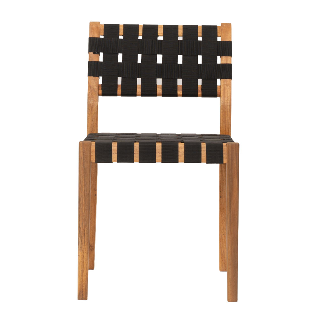 HASTAG CHAIR NAYLON STRIPES BLACK NATURAL 45x46xH80cm VN