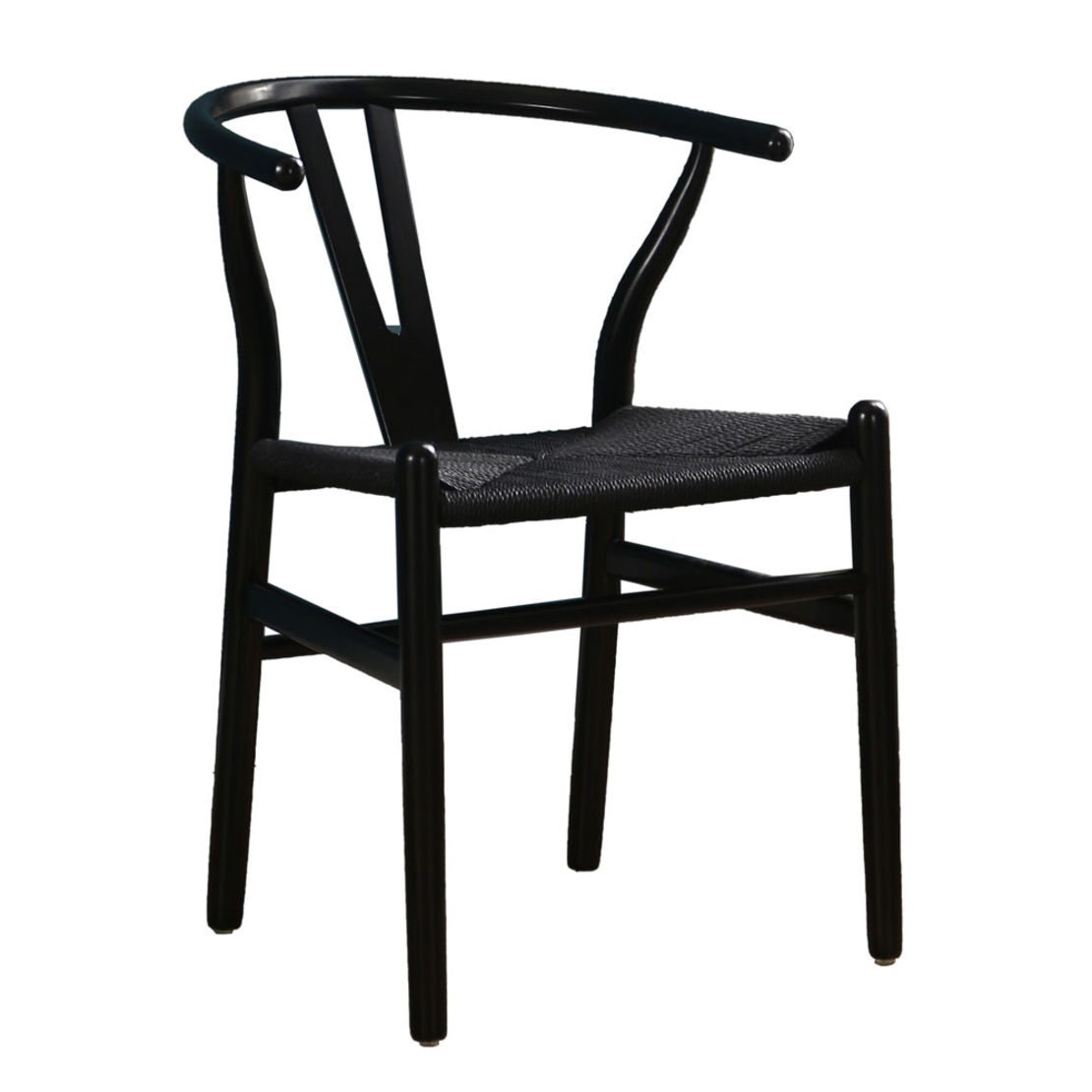 BONE CHAIR WOOD ΒΕΕCH BLACK ROPE PRC