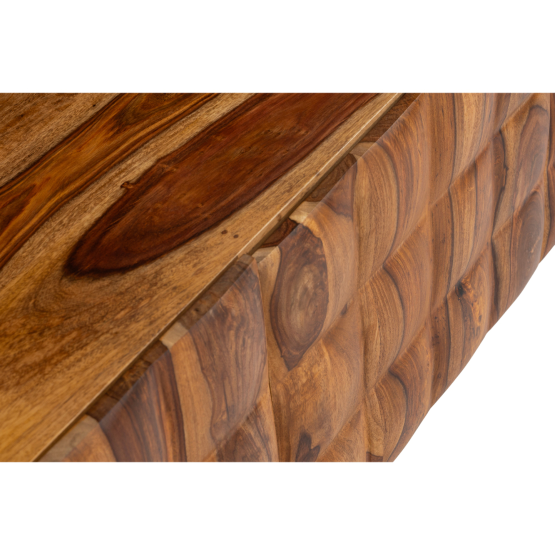 CHOCOLAT TV STAND 2DOORS WOOD SHEESHAM WALNUT WOOD ACACIA BLACK 162x42x54 IN