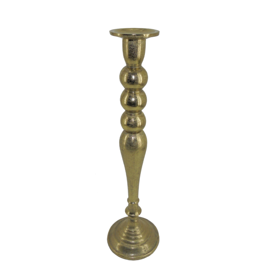 DAZZLE CANDLE HOLDER ALUMINIUM GOLD 15x15xH53cm IN