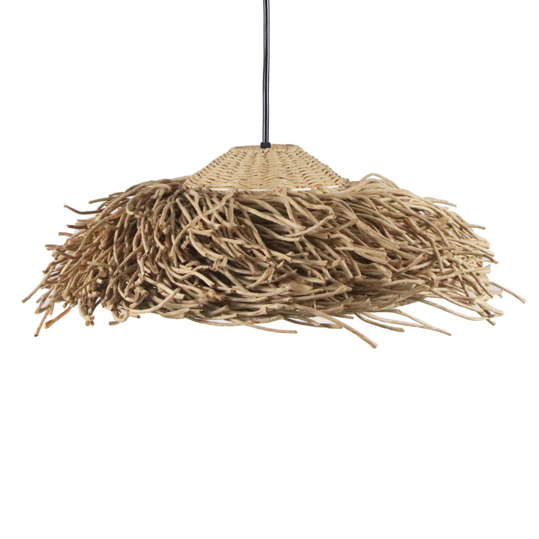 MAUI LAMP PENDANT METAL ROPE NATURAL 43x43xH17cm C