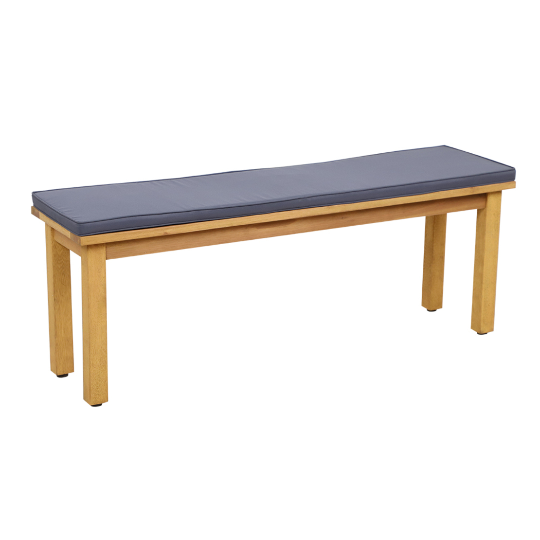 PIAZZA BENCH WOOD EUCALYPTUS NATURAL GREY LIGHT 130x35x45 VN