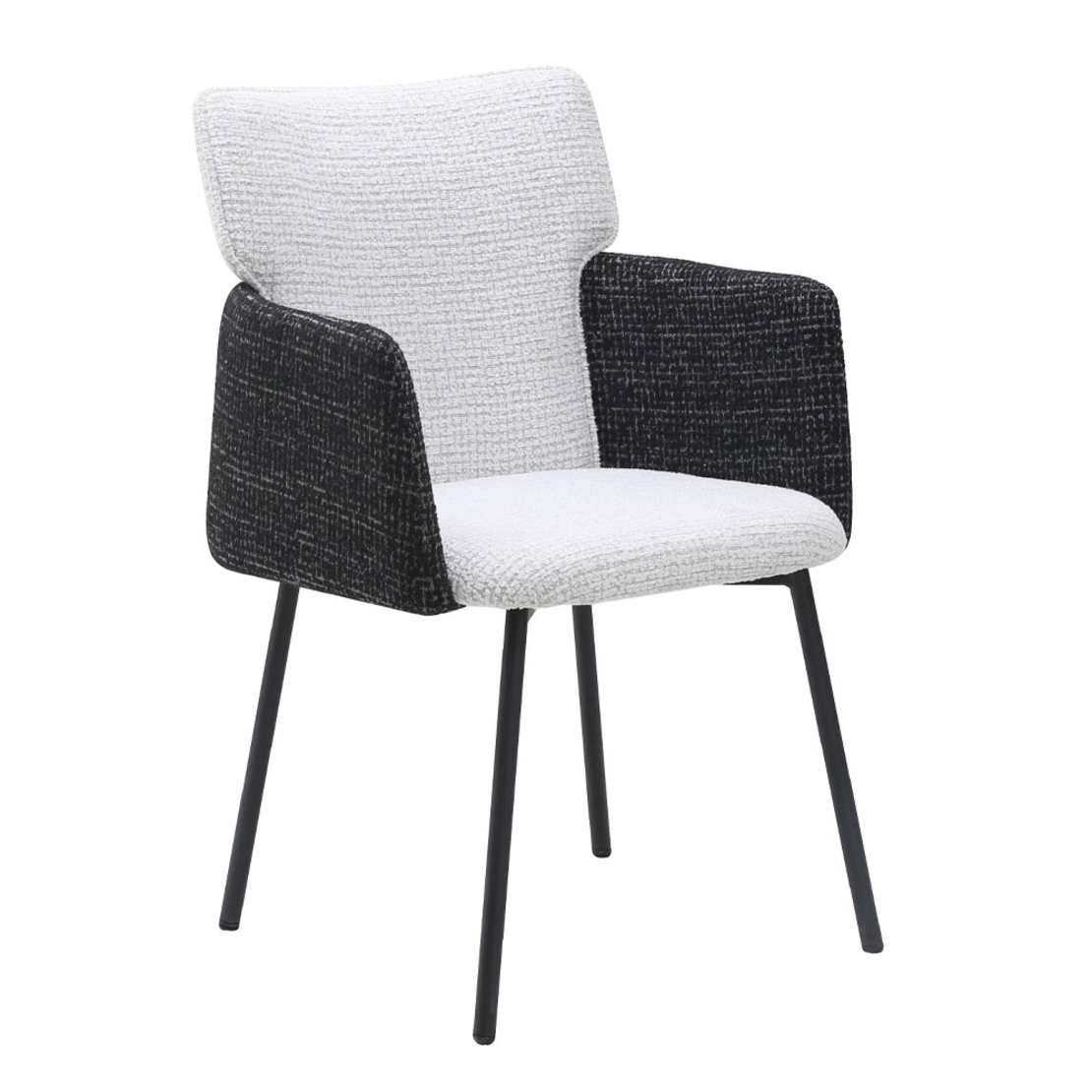 TAF CHAIR ARMCHAIR FABRIC BEIGE BLACK METAL BLACK E1 PRC