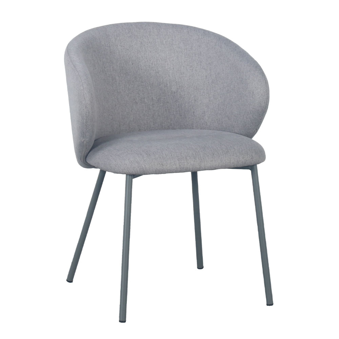 KIRA CHAIR FABRIC GREY LIGHT METAL GREY DARK E1 PRC
