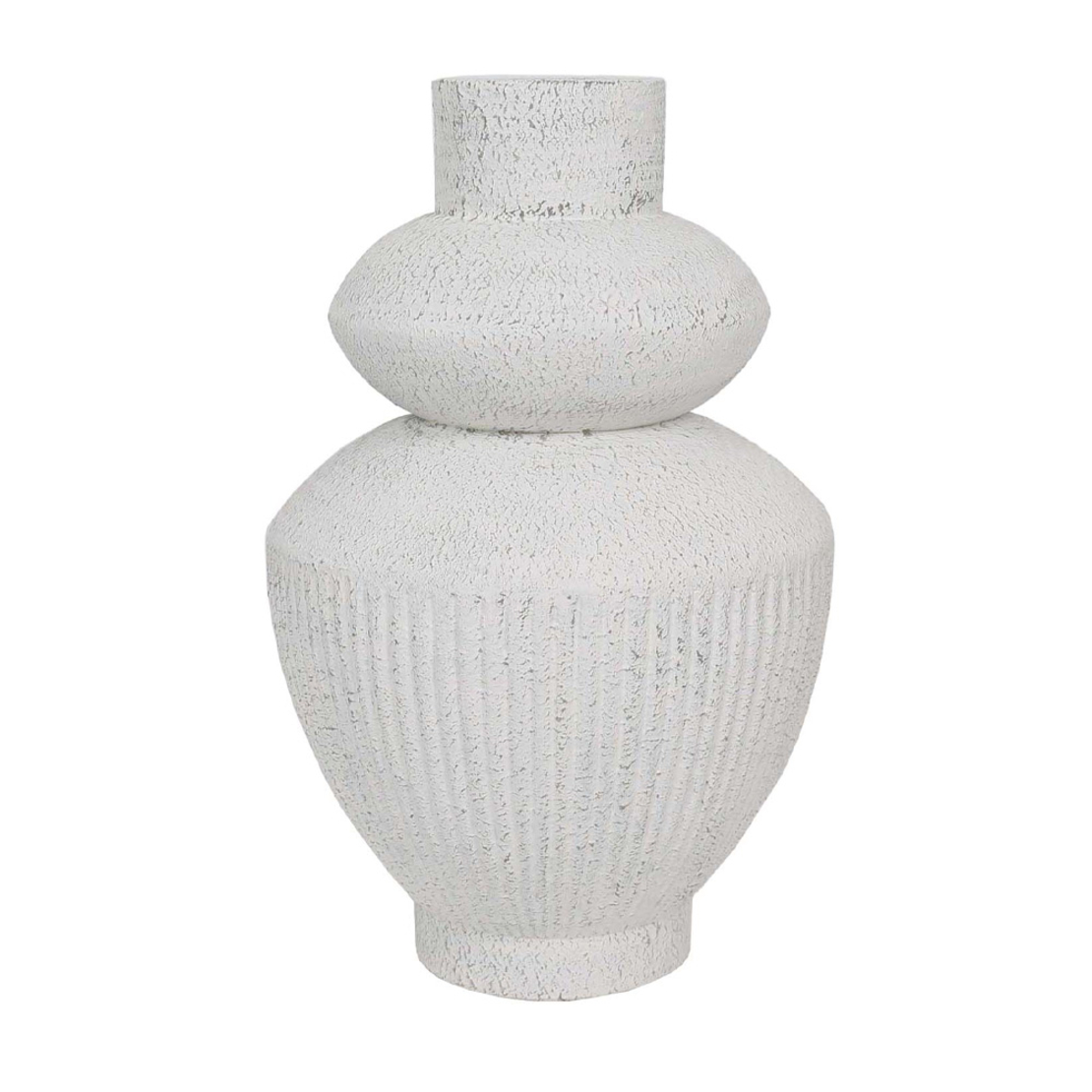 PARIS VASE MGO WHITE GREY 29x29xH46cm PRC