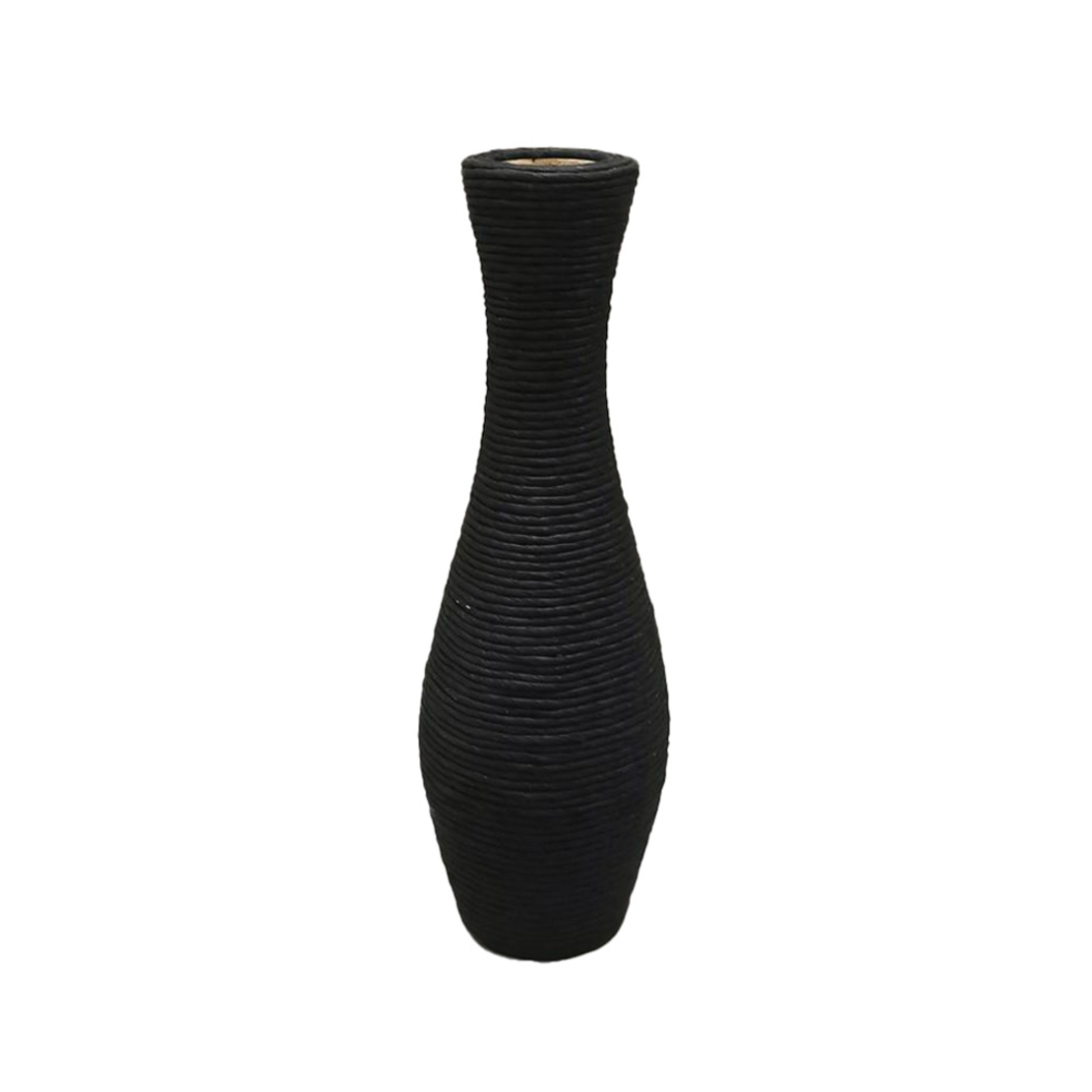NUBIA VASE 20x20x62 FIR WOOD BLACK