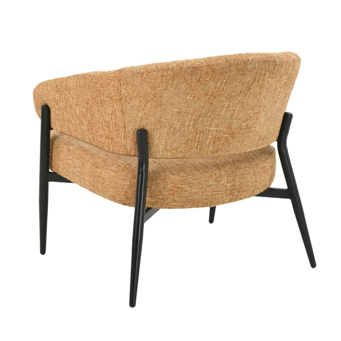 MORITZ ARMCHAIR FABRIC MUSTARD METAL BLACK E1 PRC