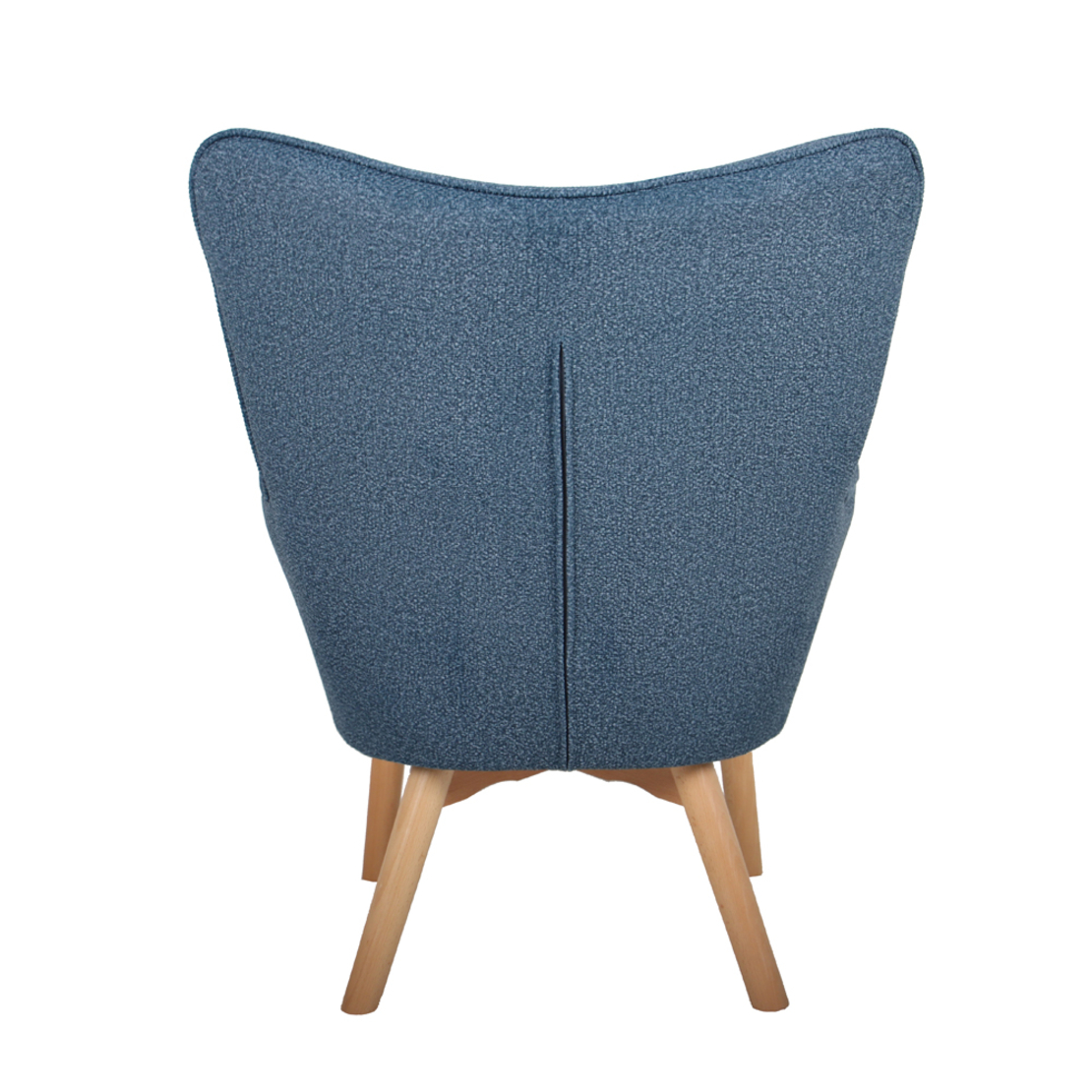 NAVONA ARMCHAIR FABRIC PETROL WOOD NATURAL E1 PRC