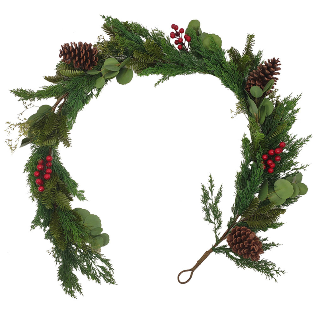 XMAS RED BERRY 182 GARLAND GREEN RED 182 PRC