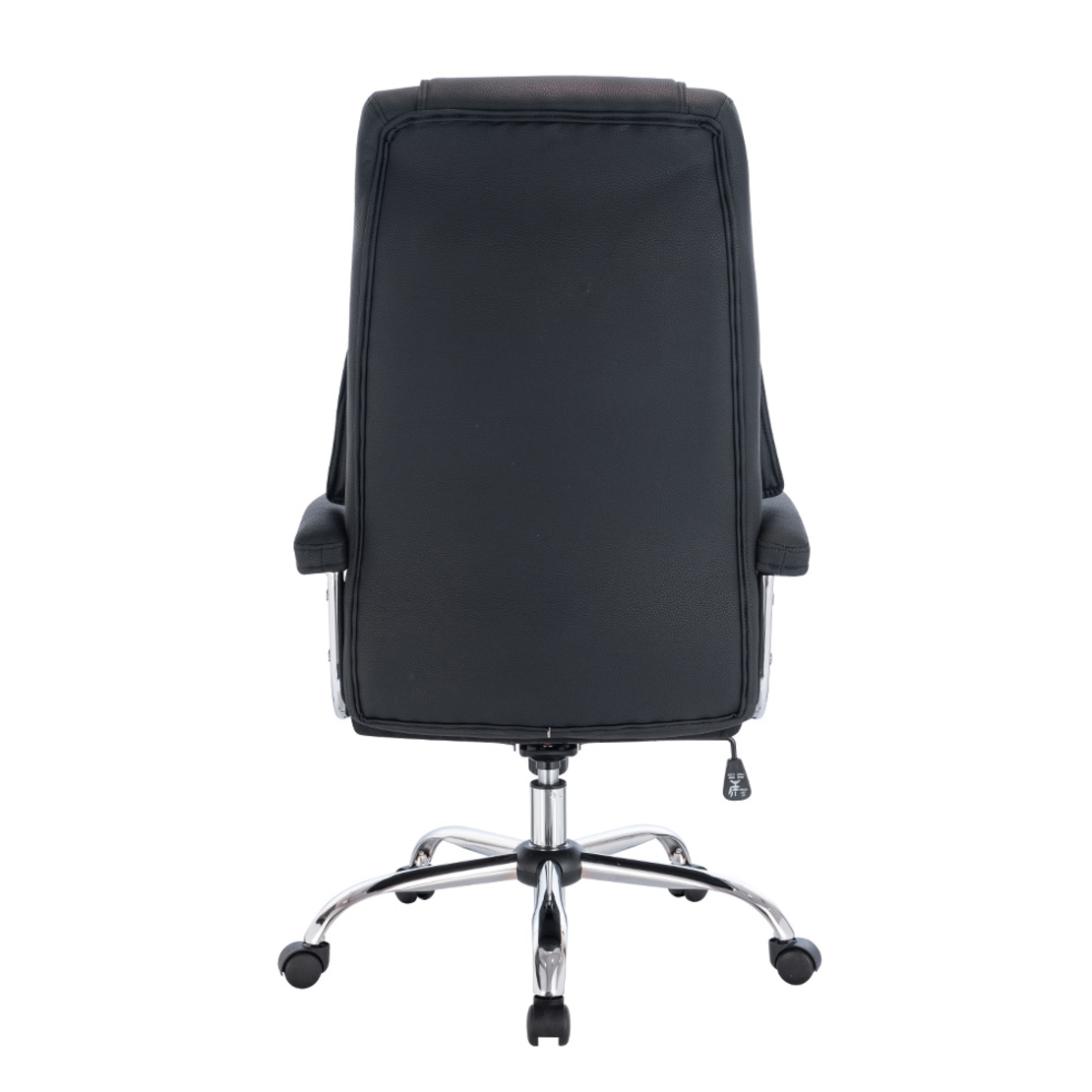 EXECUTIVE CHAIR DESK FABRIC BLACK METAL CHROME 65x