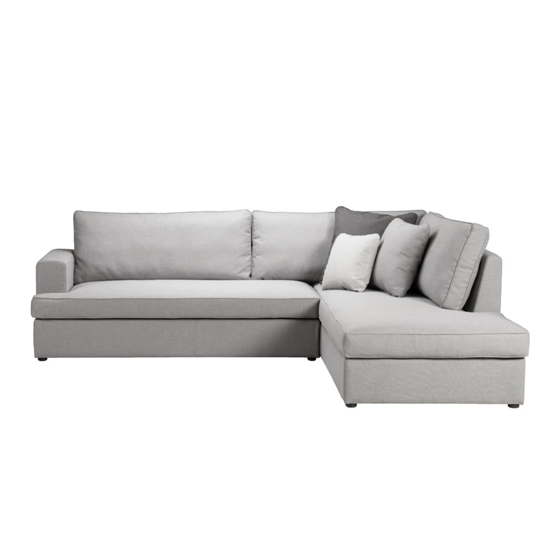 REMIX SOFA CORNER RIGHT EASY CLEAN FABRIC GREY E1 EU