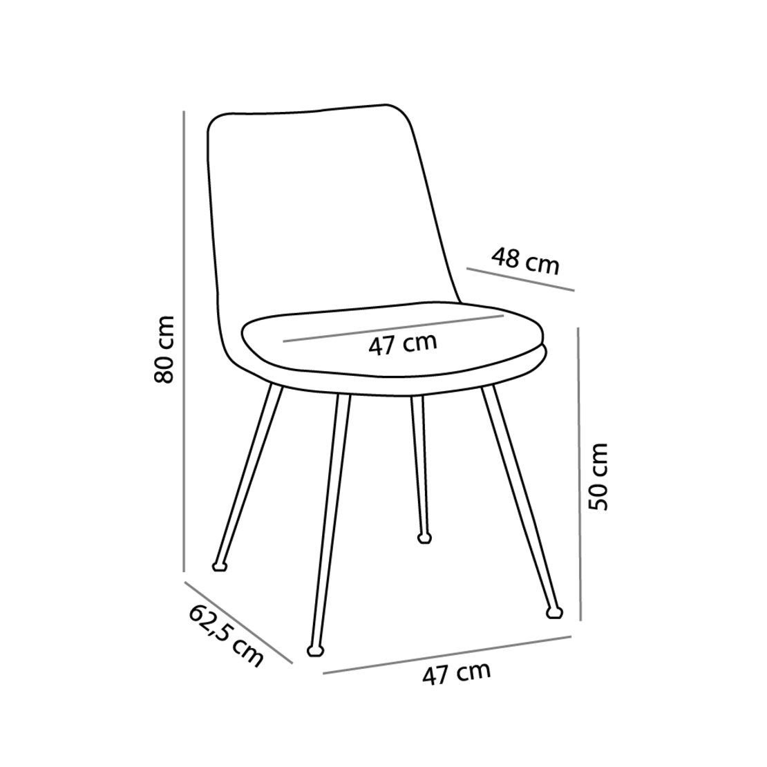 ABRAZO CHAIR FABRIC GREY LIGHT METAL BLACK E1 PRC