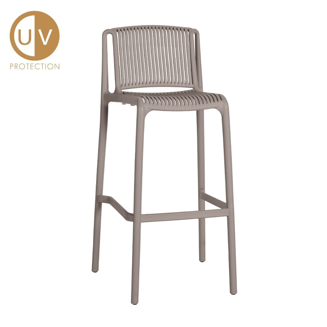 POLLY STOOL BAR PP CAPPUCCINO PRC