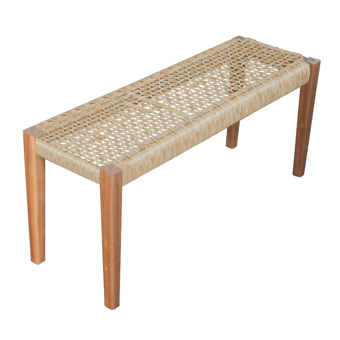 MESH BENCH HIGH DENSITY POLYETHYLENE NATURAL 110x35xH40cm VN