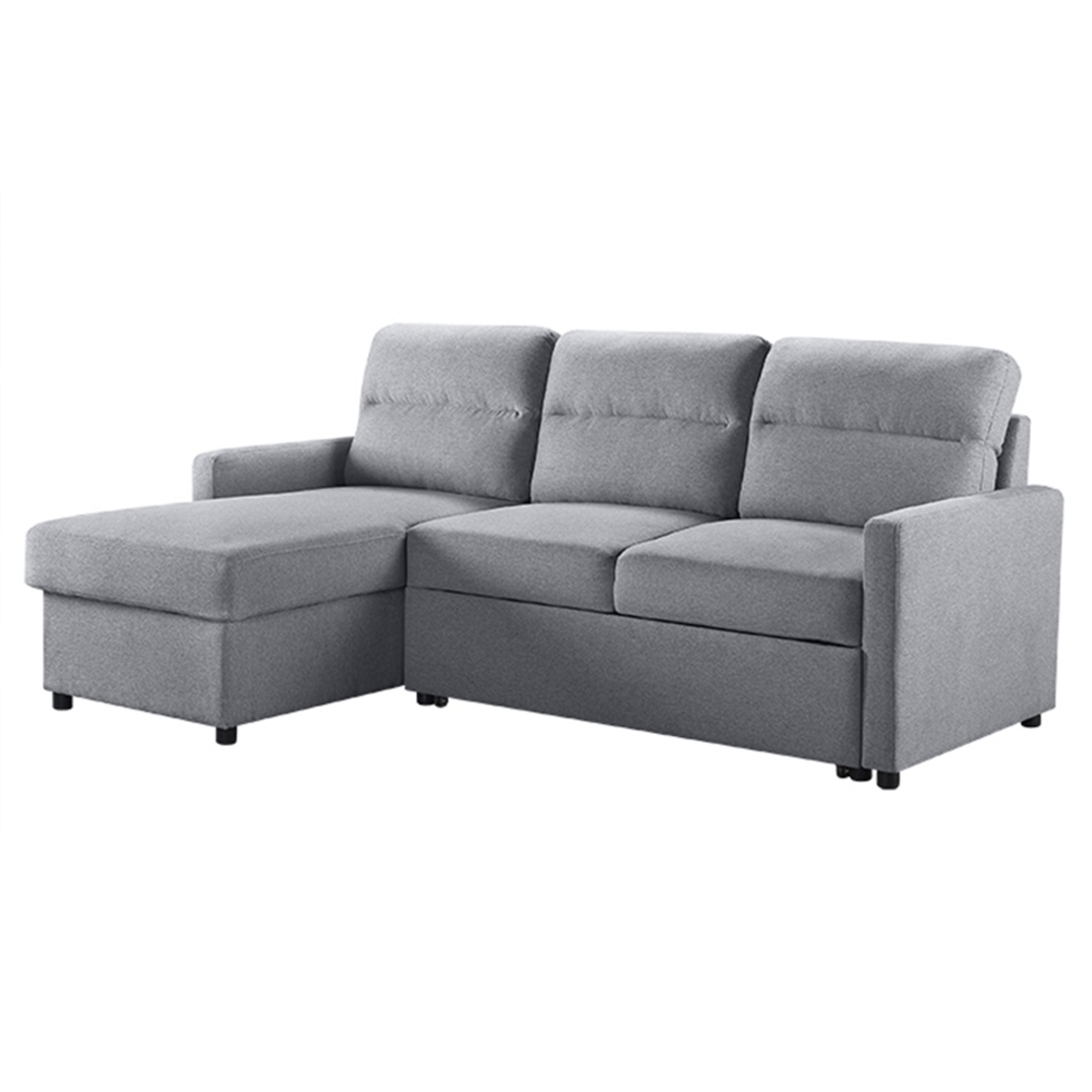 TUCAN SOFA BED REVERSABLE CORNER FABRIC GREY E1 PRC