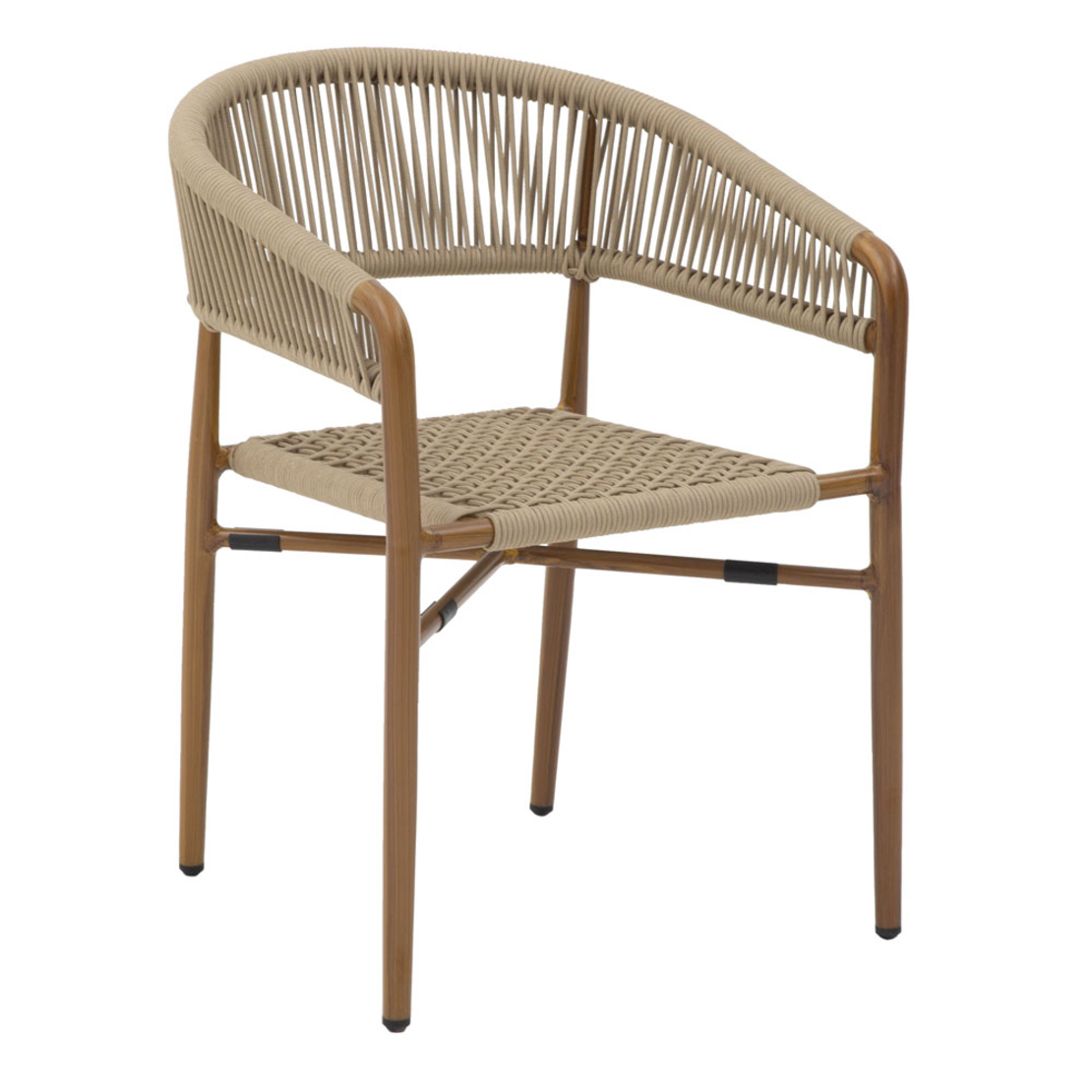 SCORPION ARMCHAIR ALUMINIUM NATURAL 56x57,5xH76cm PRC