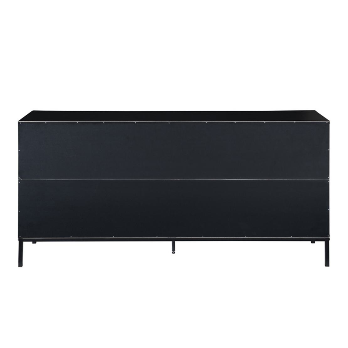 BLACKBIRD SIDEBOARD 2DOORS 3DRAWERS CHIPBOARD WITH MELAMINE CARTA RIVIERA OAK BLACK METAL 150x40xH75,5cm MY