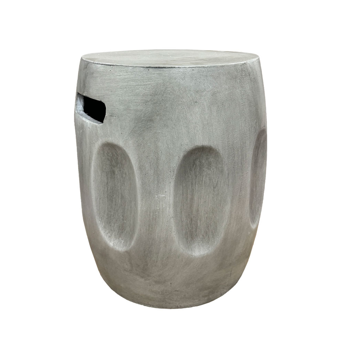AFRICA SIDE TABLE MgO GREY 38x38xH47cm PRC