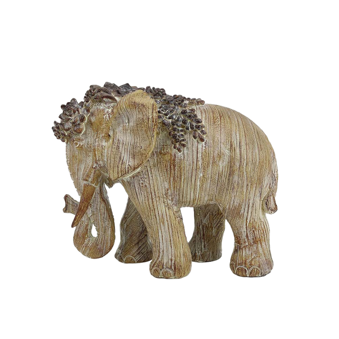 VINNY DECO ELEPHANT POLYRESIN BEIGE 22,8x10,8xH19,