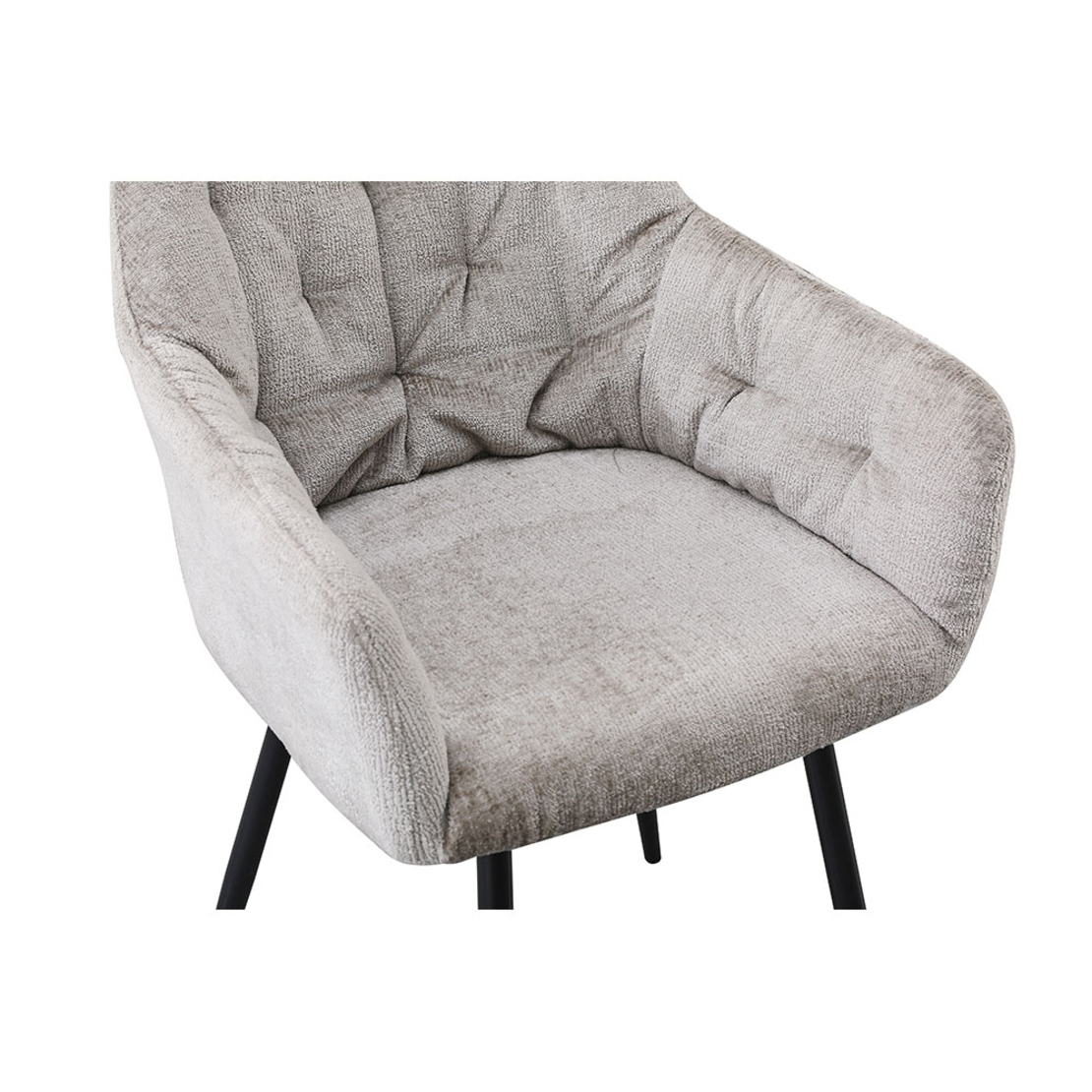 SAVVY CHAIR FABRIC PURO LIGHT METAL BLACK PRC