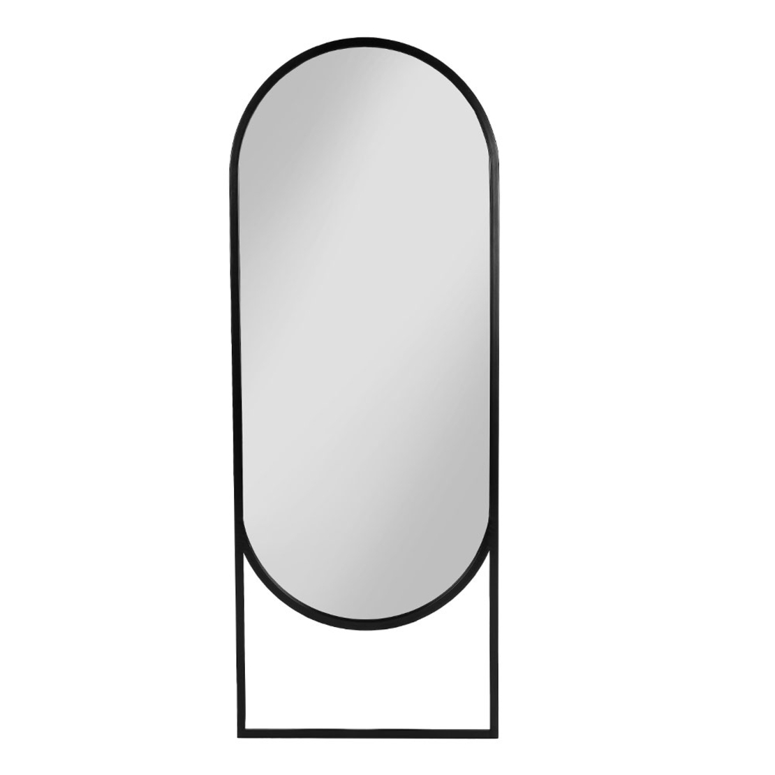 FREE MIRROR METAL BLACK 60x160