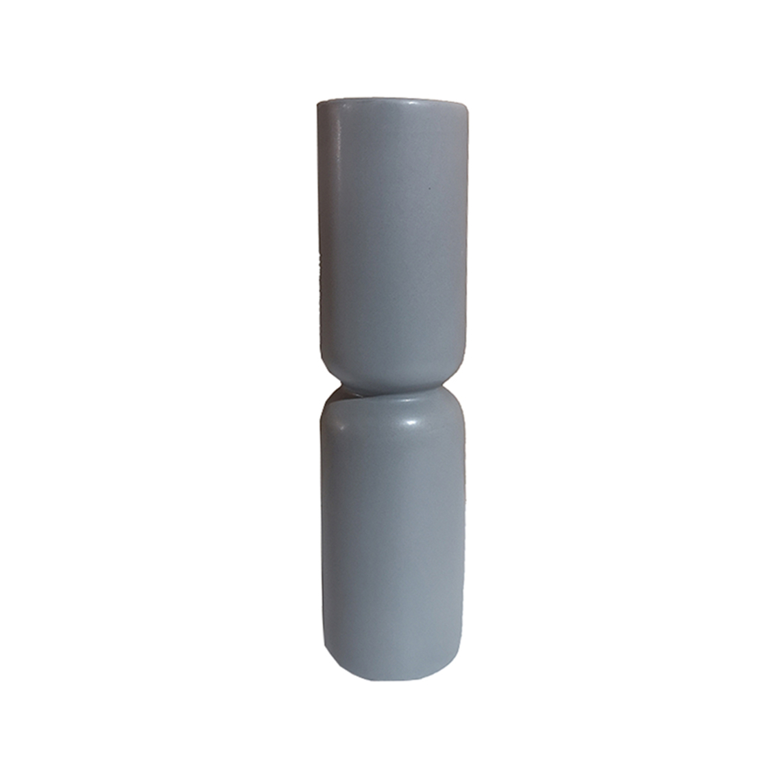TERRA VASE CERAMIC GREY D8,5xH32,5cm PRC