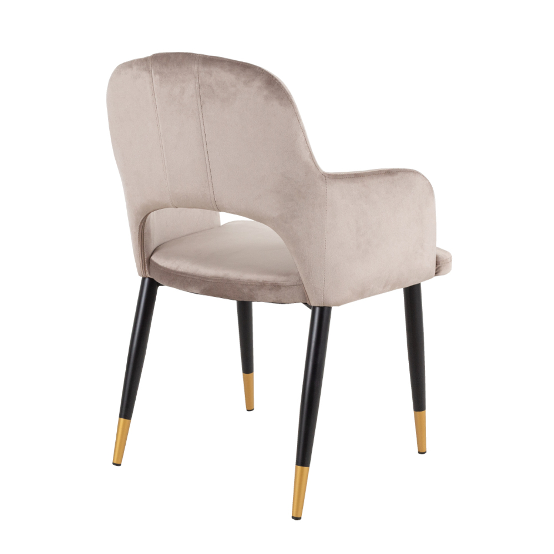 GALA 2 CHAIR FABRIC BEIGE METAL BLACK E1 PRC