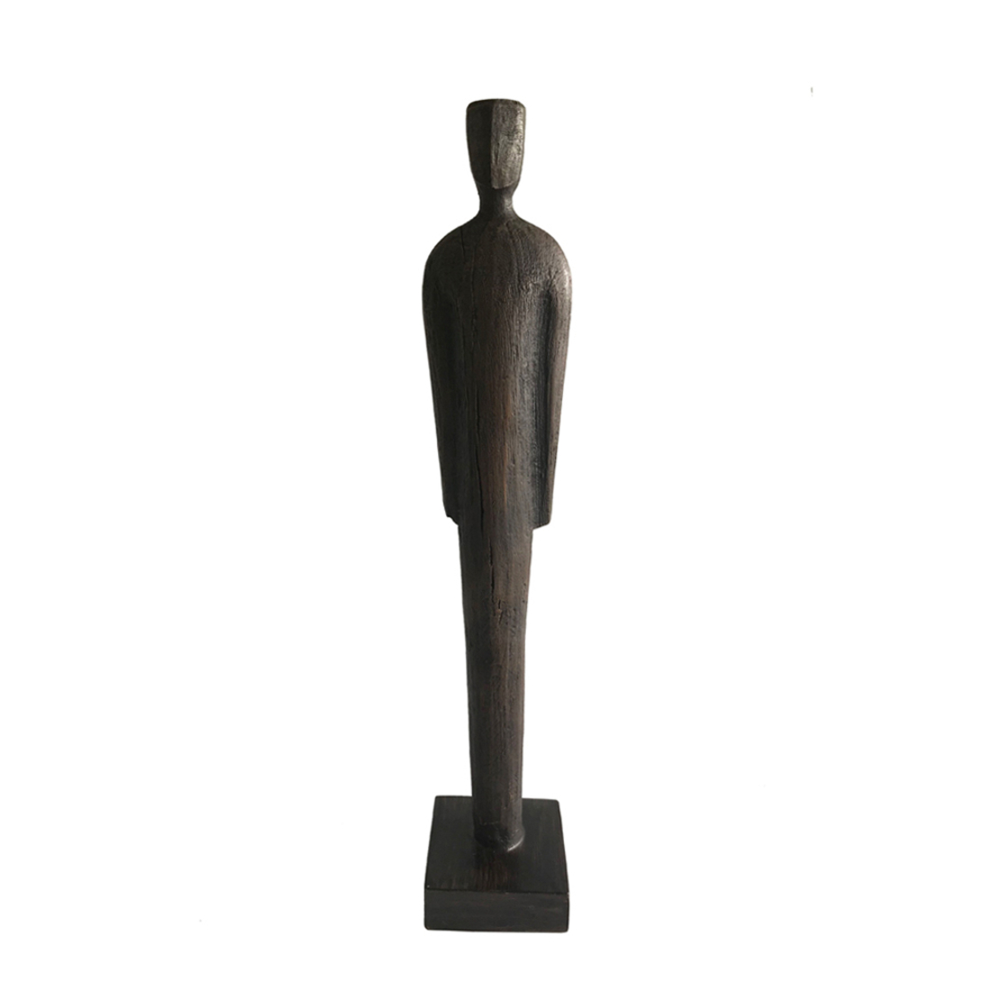 HUMAN B DECO FIGURE POLYRESIN BROWN 10x10xH51cm PR