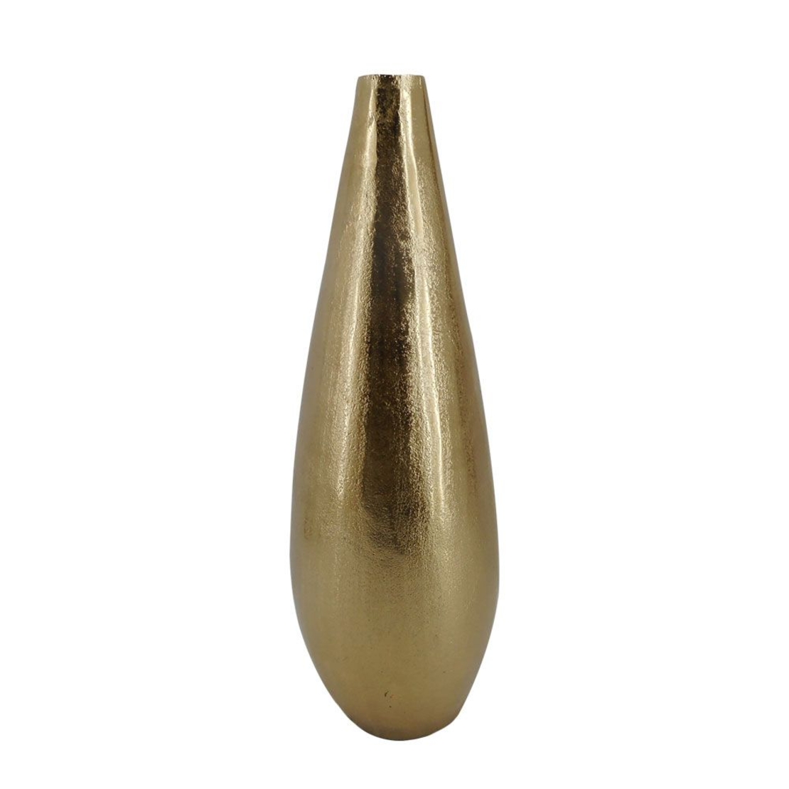 DROP VASE ALUMINIUM GOLD D17xH46cm IN