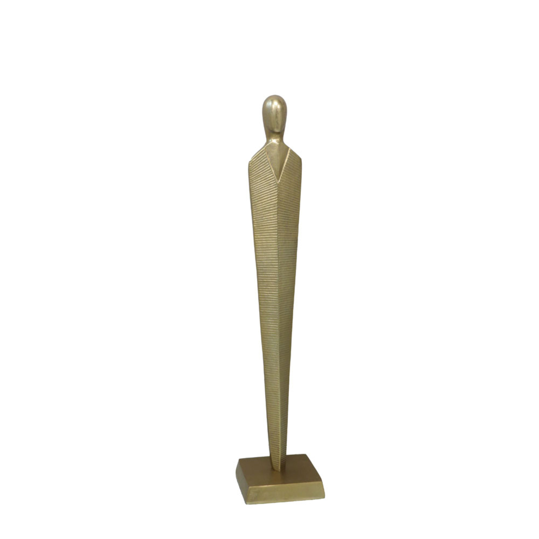 FINTON DECO FIGURE 13x13x64 ALUMINIUM GOLD