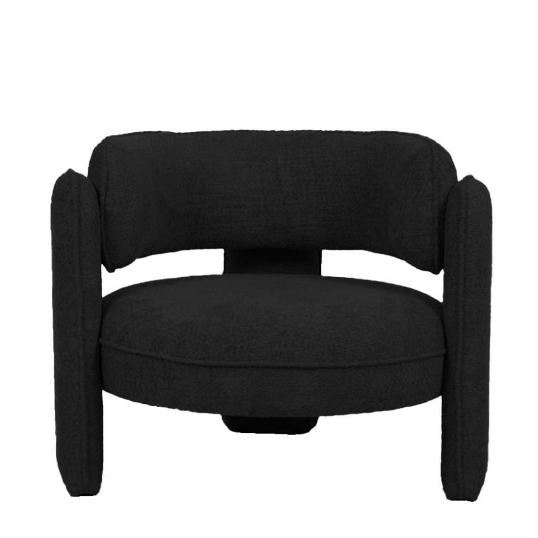 GARDA ARMCHAIR FABRIC BLACK PRC