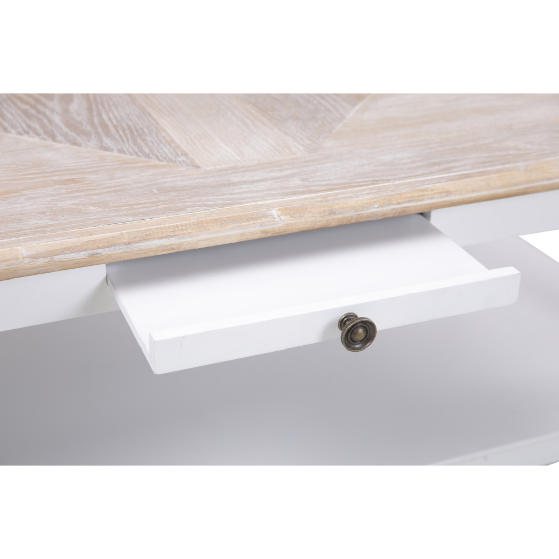 HISTORY COFFEE TABLE MDF VENEER WHITE NATURAL 125x64xH50cm E1 PRC