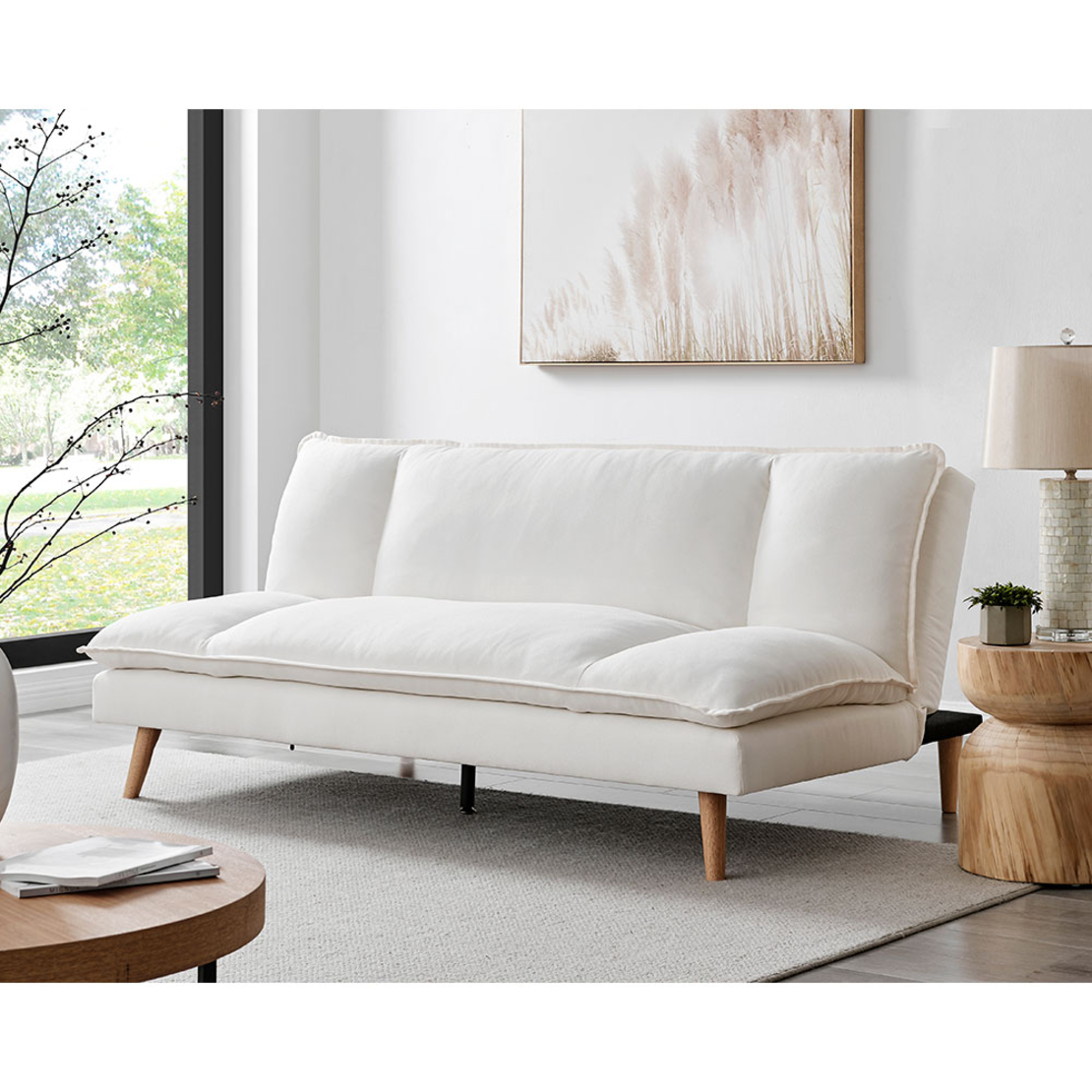 COZY SOFA BED 3SEAT FABRIC BEIGE NATURAL E1 PRC