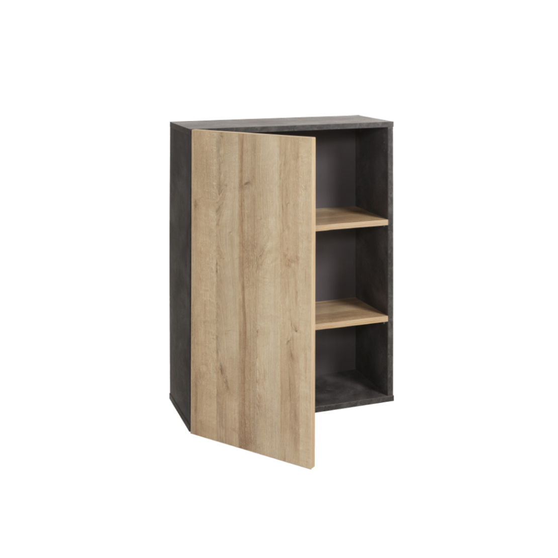 CORE BOOKCASE 2SHELVES MELAMINE STONE SONOMA 80x35xH101,7cm E1 EU