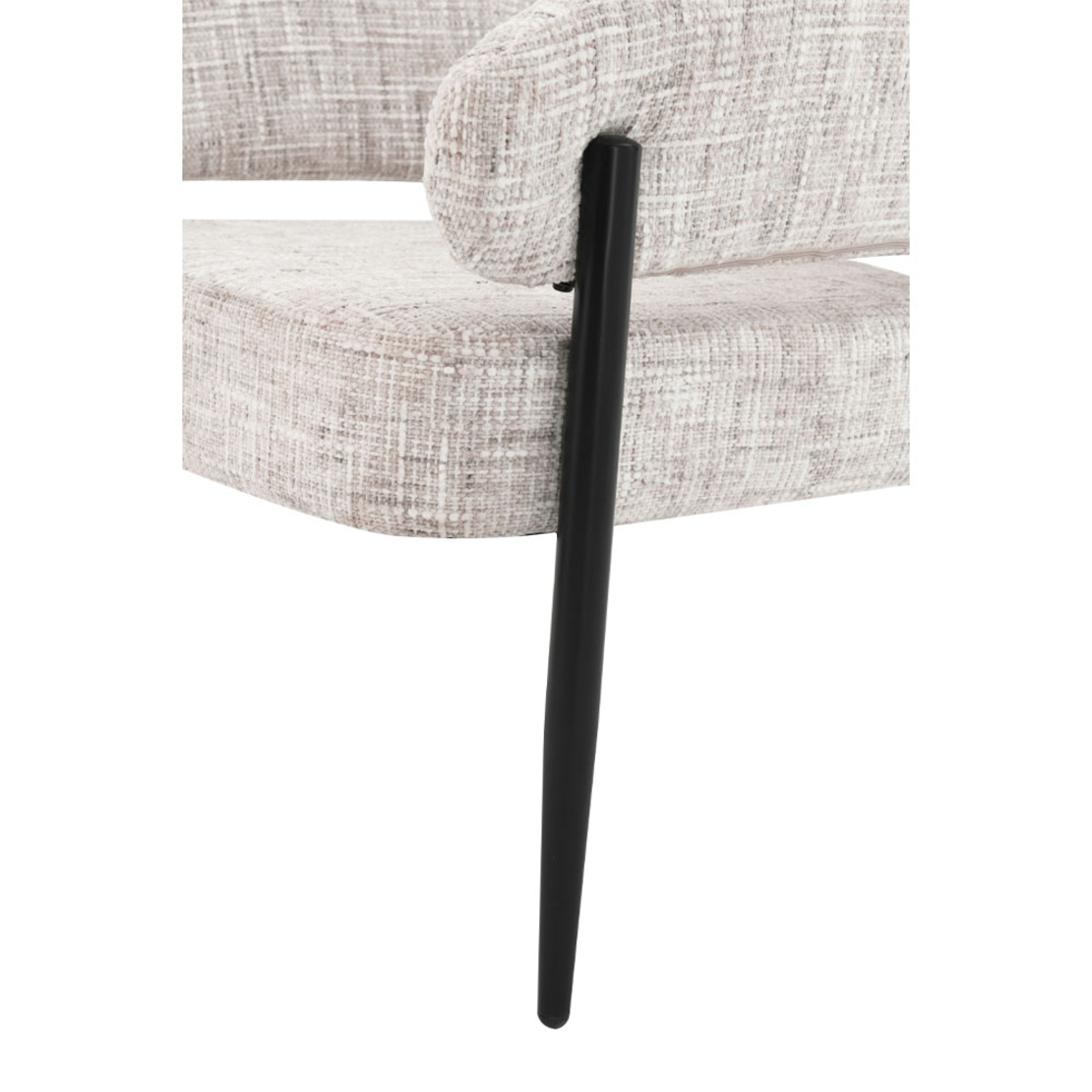 MORITZ ARMCHAIR FABRIC BEIGE METAL BLACK E1 PRC