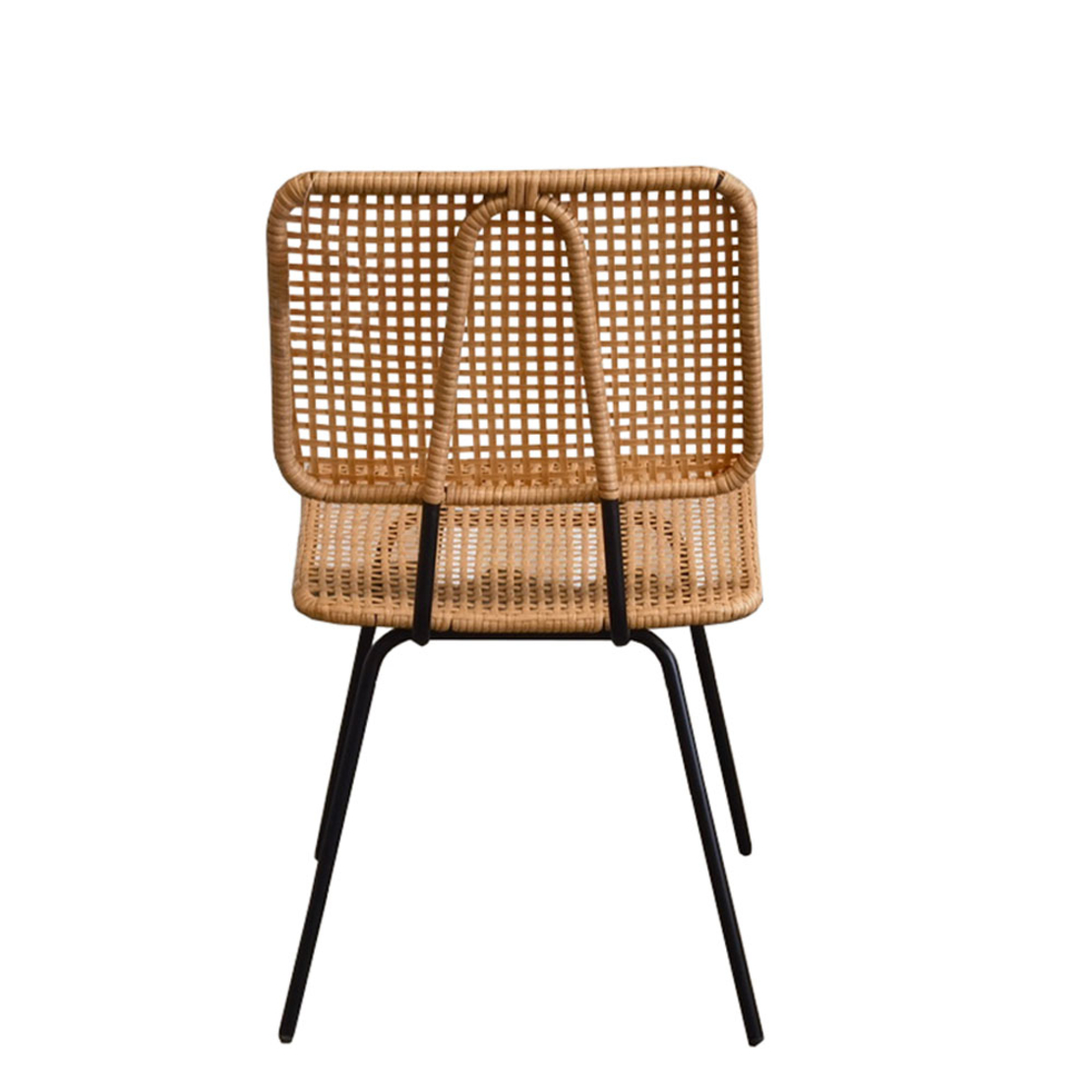 CATRIDGE CHAIR PE WOVEN NATURAL BLACK 49x51xH83,5cm PRC