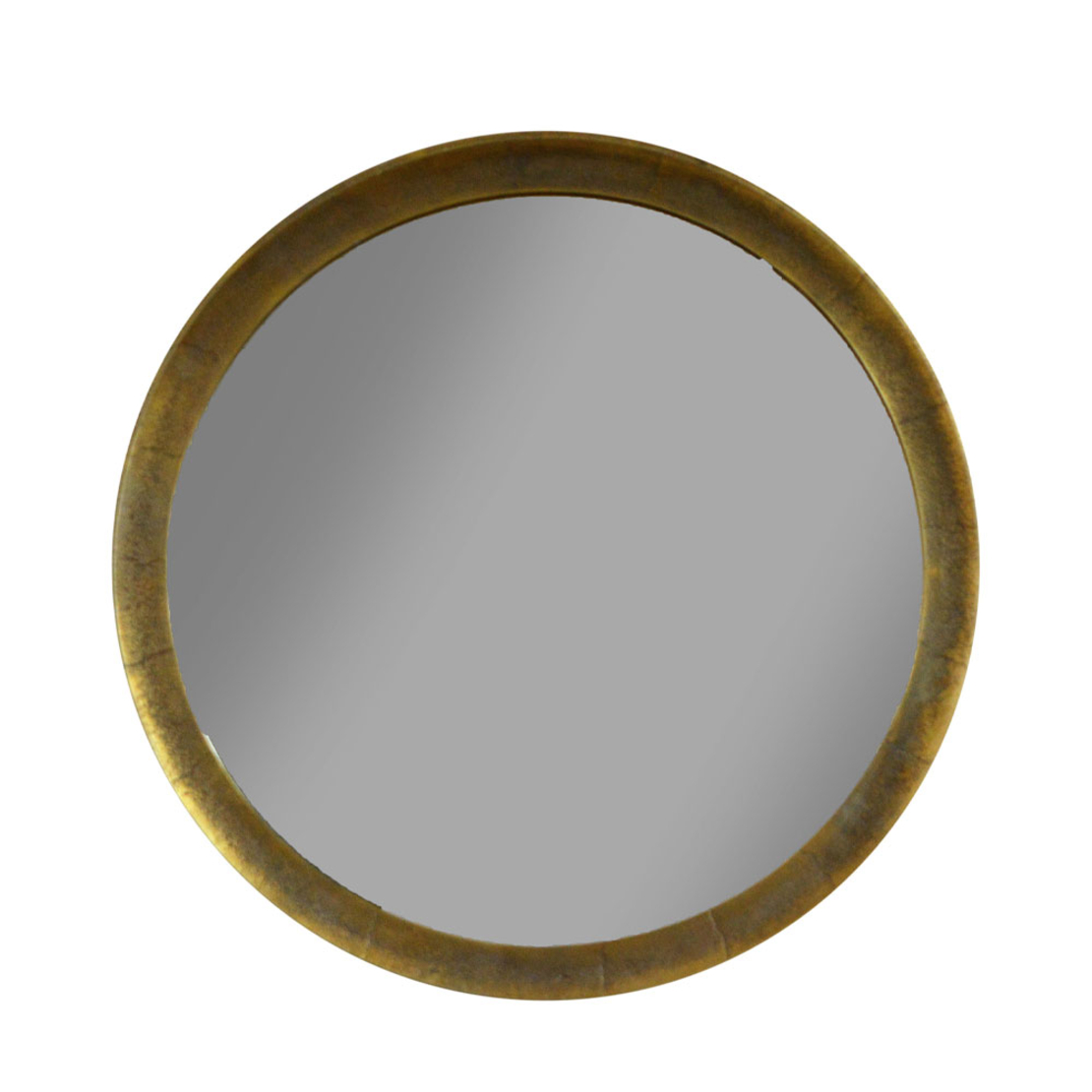 LANDING 58 MIRROR ALUMINIUM BRASS ANTIQUE 58x3x58 IN