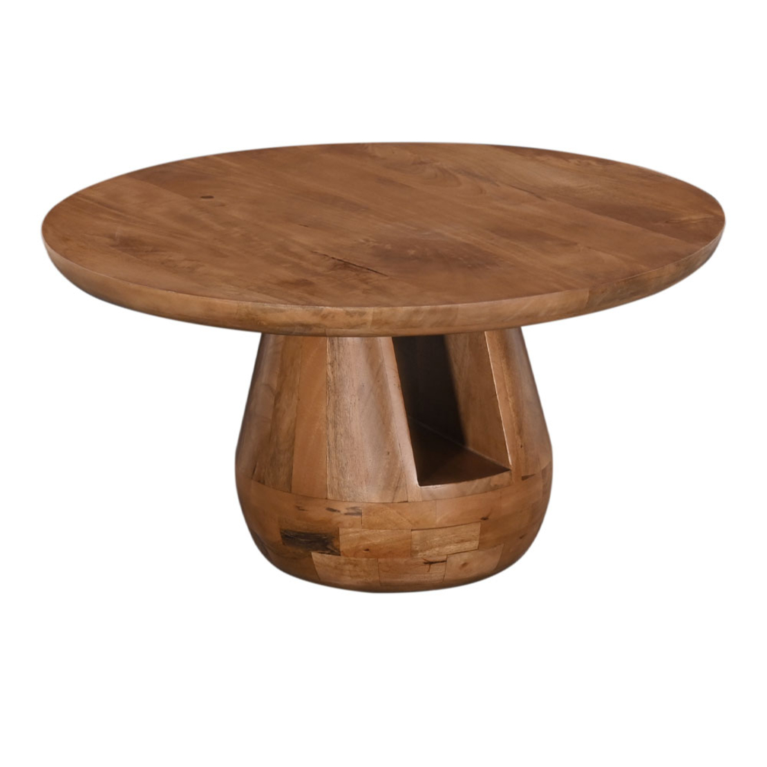 GATE COFFEE TABLE WOOD MANGO NATURAL 80x80xH40cm IN