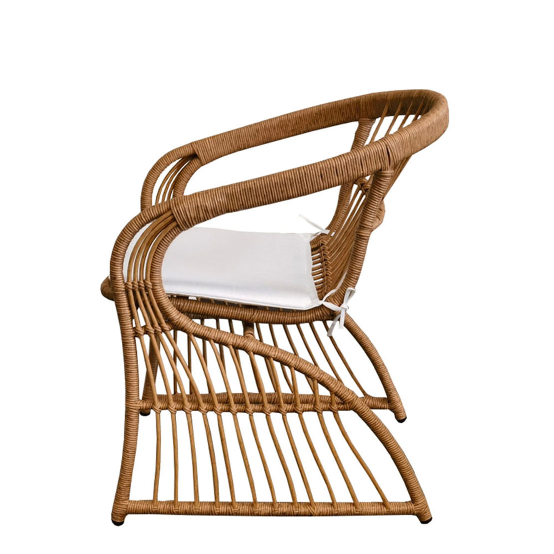 SIRENE ARMCHAIR WITH ARM PE WOVEN NATURAL 58x65xH77,5cm PRC