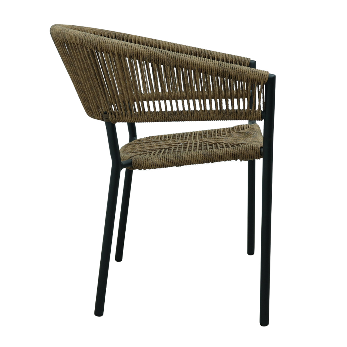 BREEZE CHAIR ALUMINIUM BLACK WALNUT 56x60x78 PRC