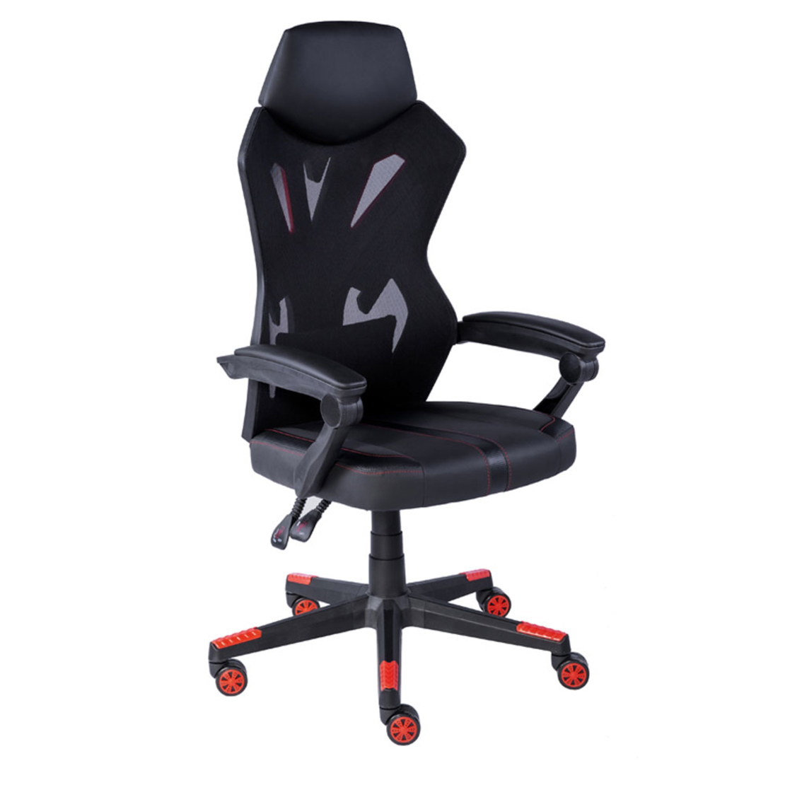 OUTRIDER GAMING CHAIR DESK FABRIC BLACK NYLON RED PP 50x74xH128cm PRC