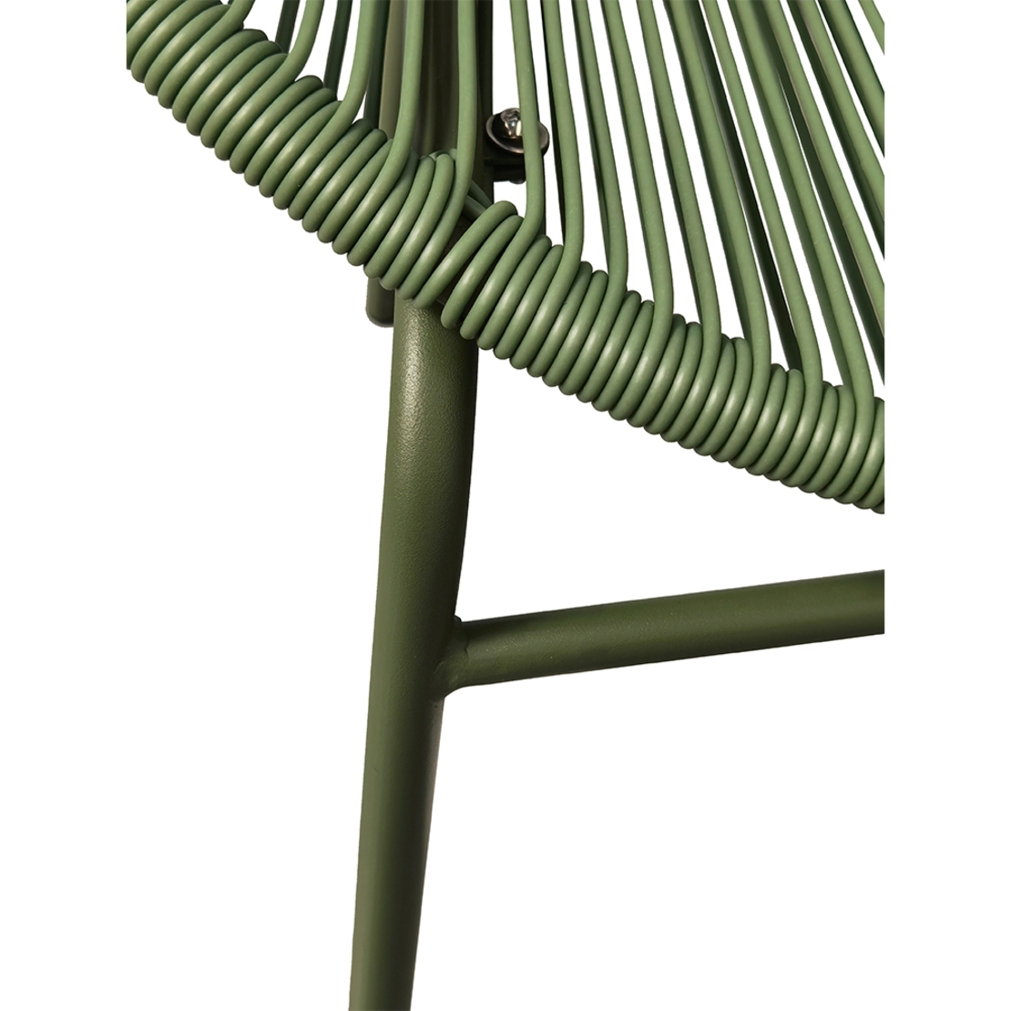 CASABLANCA CHAIR PE ROUND WOVEN OLIVE GREEN OLIVE GREEN 70x60xH81,5cm PRC