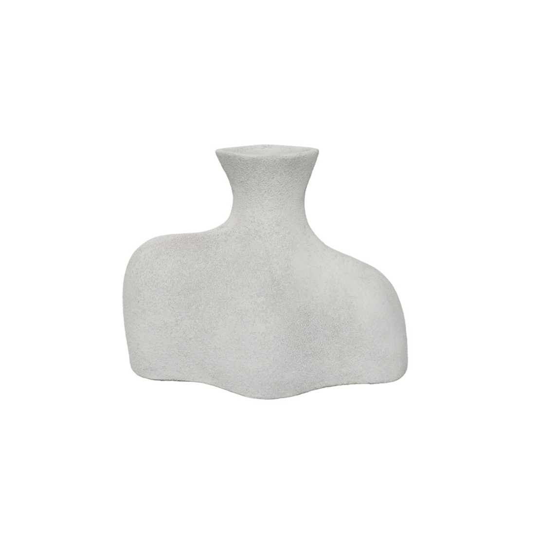 DANEET VASE 24x13x18 ALUMINIUM WHITE