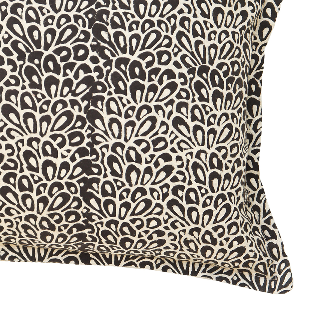 BLACK PEARL DECOR CUSHION COTTON VISCOSE BLACK WHI