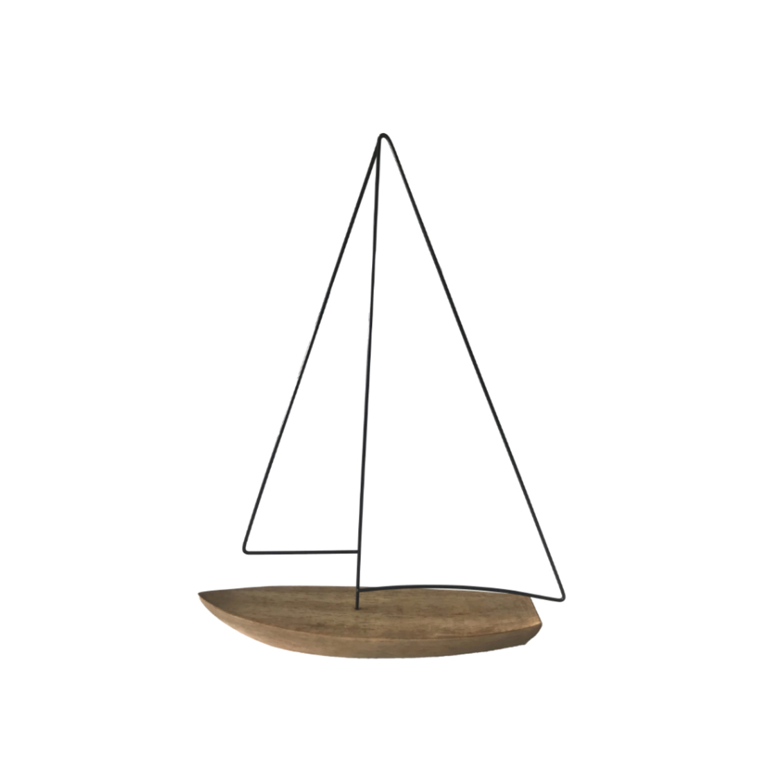 BATEAU DECO BOAT POLYRESIN NATURAL 31x7xH40,5cm PR