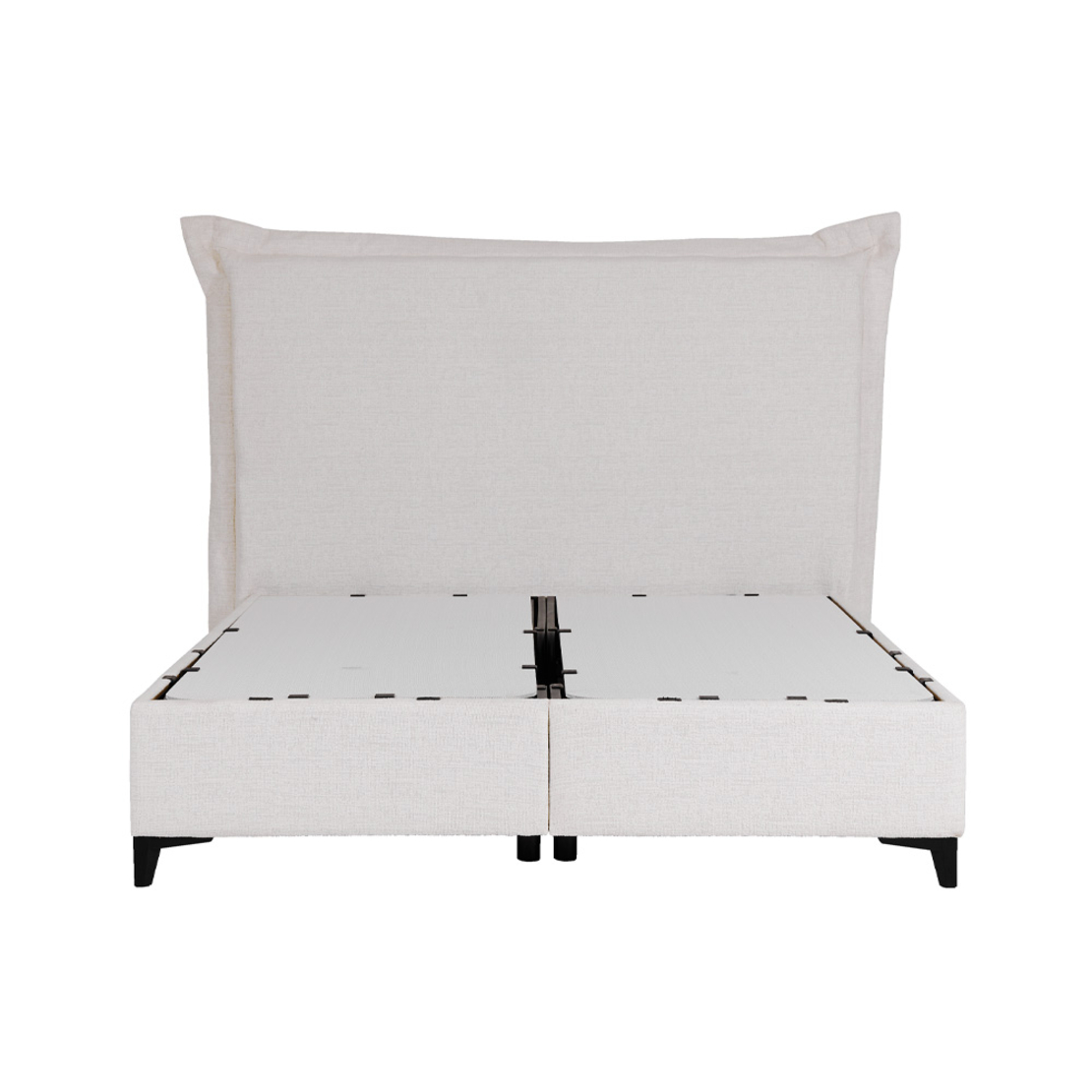 LONGWAVE BED WITH STORAGE (FOR MATTRESS 160x200cm) FABRIC OFF WHITE 06-900 E1 TR