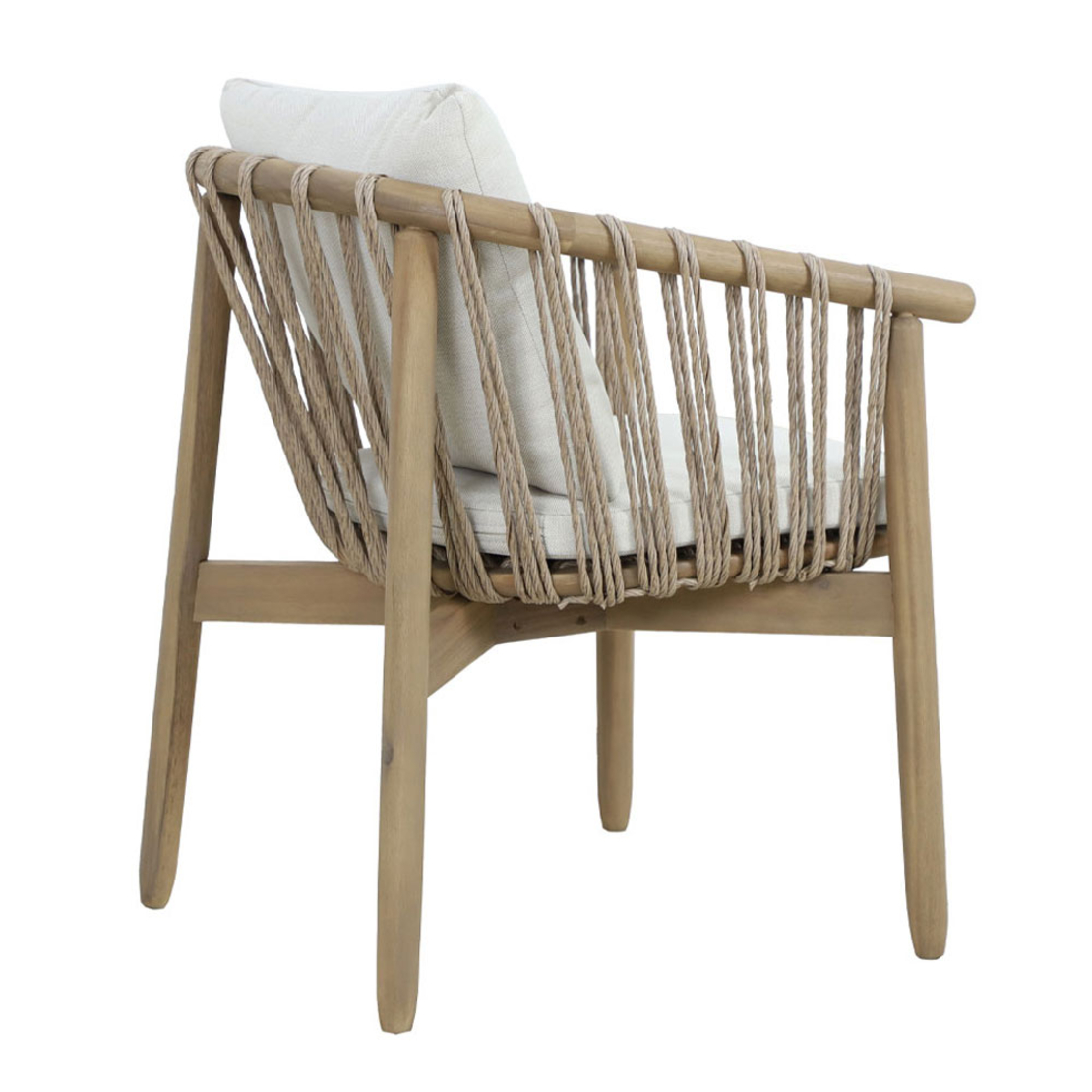 CORDA CHAIR CUSHION WOOD ACACIA NATURAL WHITE 63,5